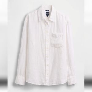 Gap 100% Linen Oversized Shirt